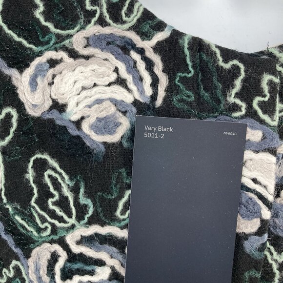 Anthropologie NWT Hutch Womens Floral Embroidered Overcoat Sz Medium Boho Office - Picture 4 of 16